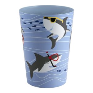 shark bathroom trash can