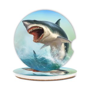 shark car coasters