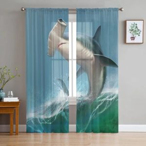 shark curtain drapes