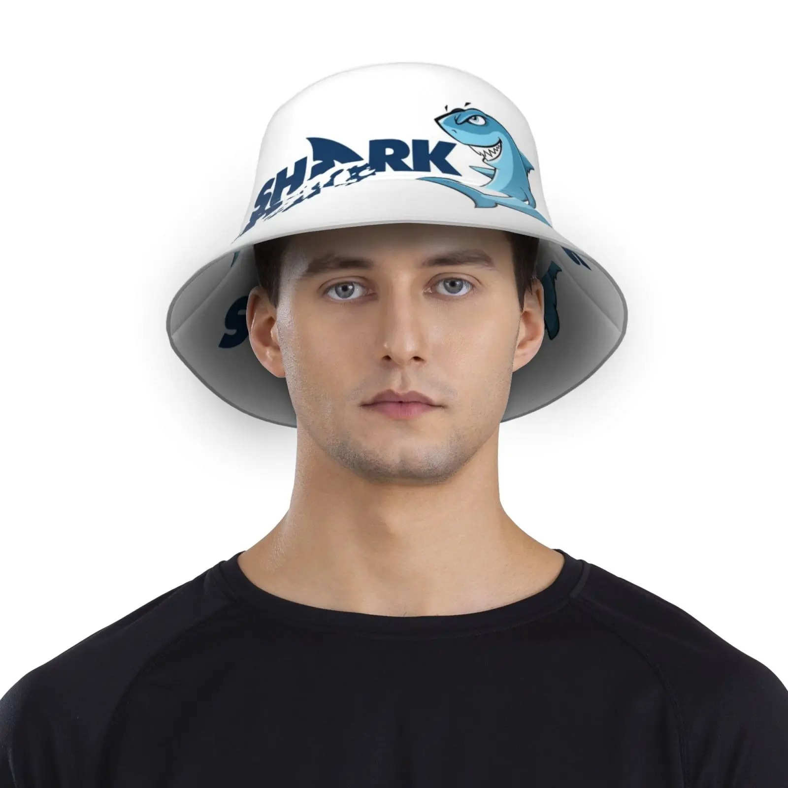 shark fisherman bucket hat cap