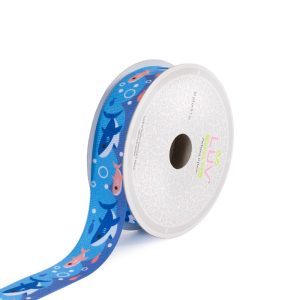 shark grosgrain ribbon roll
