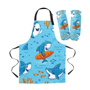 shark kitchen apron set