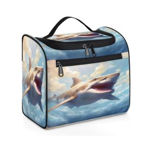 shark makeup bathroom bag