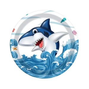 shark party plates