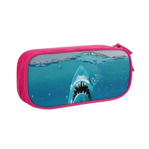 shark pencil case bag pouch
