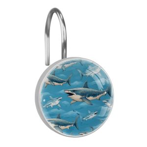 shark shower curtain rings