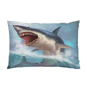 shark throw pillowcase covers