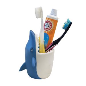 shark toothbrush holder