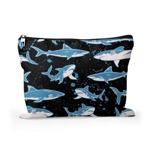 shark travel makeup bag