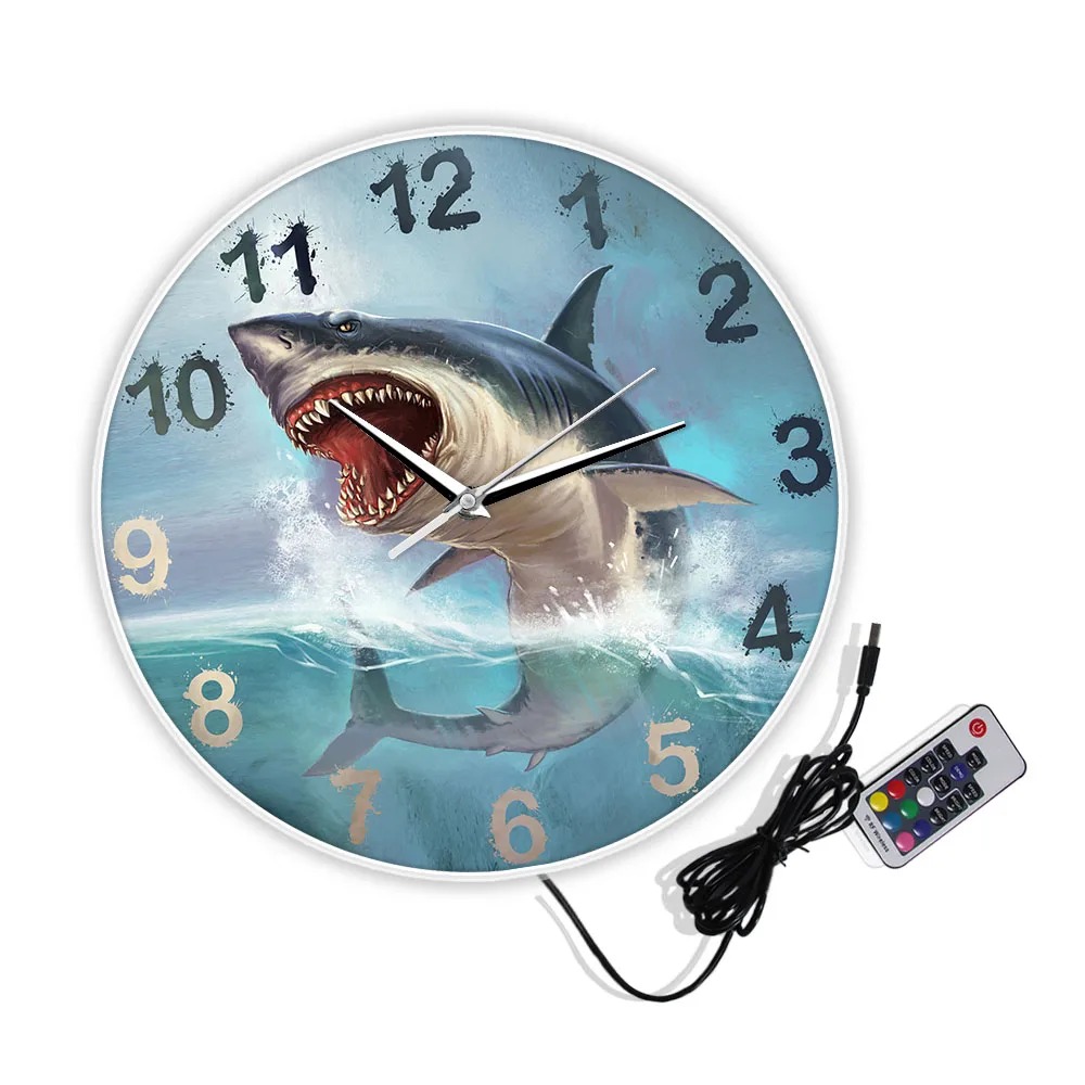 shark wall clock