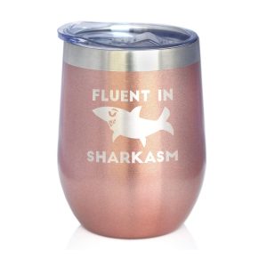 shark wine tumbler
